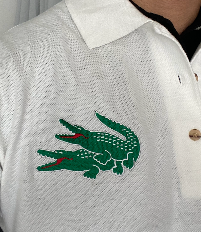 Sexy Crocs Embroidered Polo Shirt